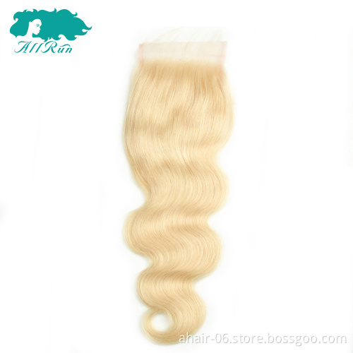 Very Hot Sell 613# 10A 4x4 Swiss Lace 100% Brazilian Virgin Human Hair Body Wave 10"-20" Lace Closure In Stock